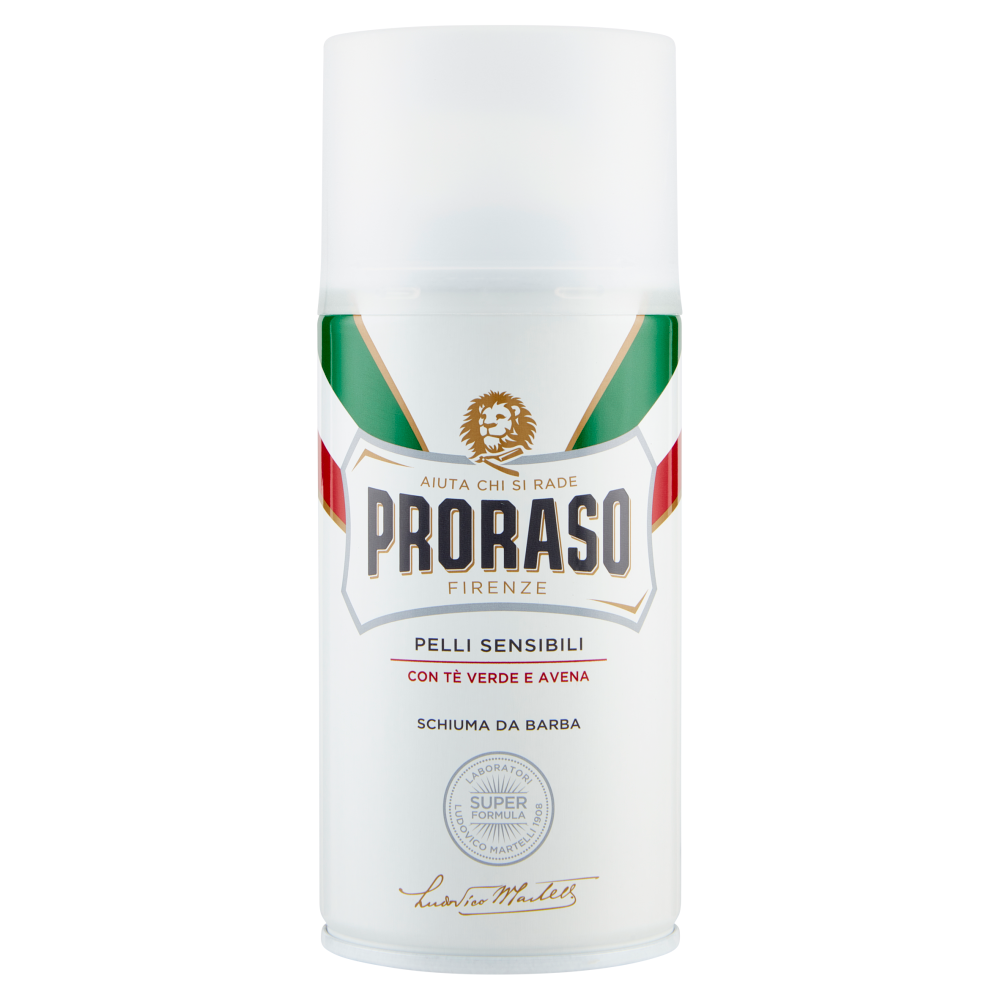 Schiuma da Barba Tè Verde e Avena Anti-irritazione 300ml