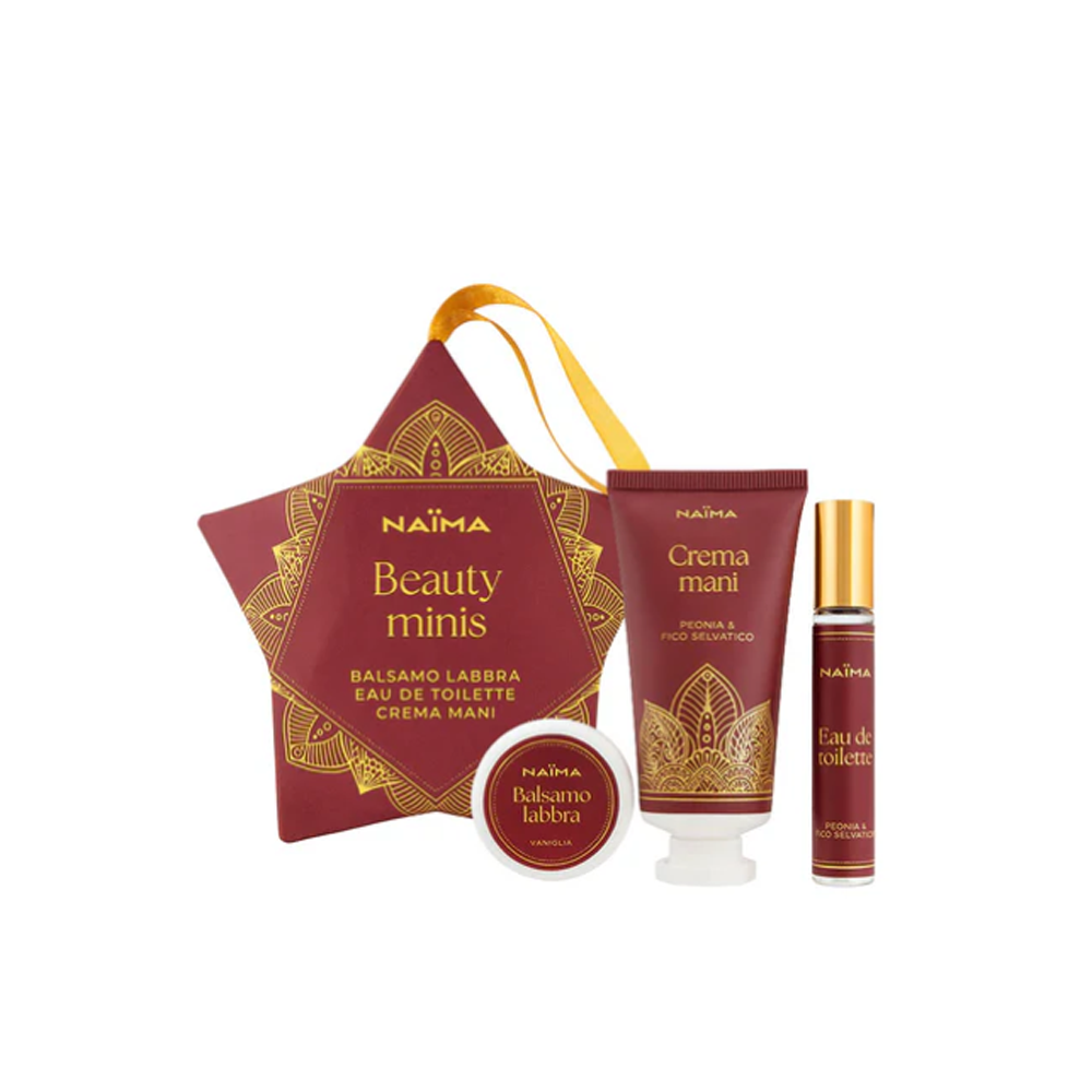 Cofanetto Balsamo Labbra, Crema Mani e Profumo Eau de Toilette Profumazione Assortita