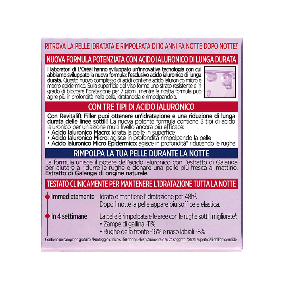 Revitalift Filler Trattamento Anti-Rughe Notte 50 ml