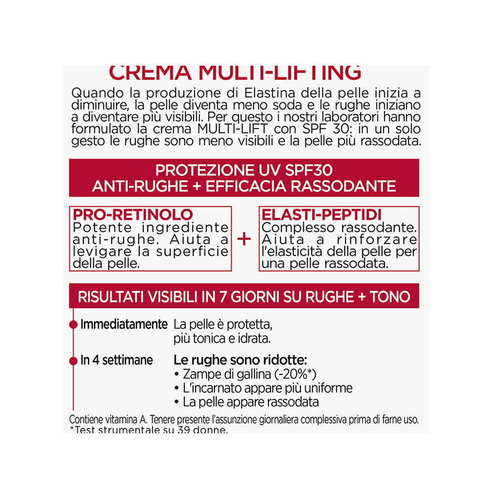 Revitalift Trattamento Giorno SPF 30 Anti-Rughe + Extra-Rassodante 50 ml