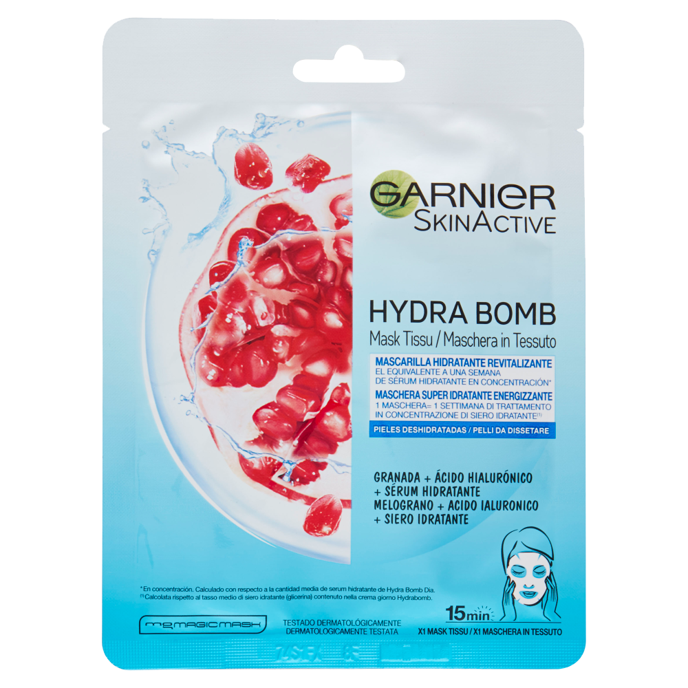 Garnier SkinActive Hydra Bomb Maschera Super Idratante Energizzante 32 g