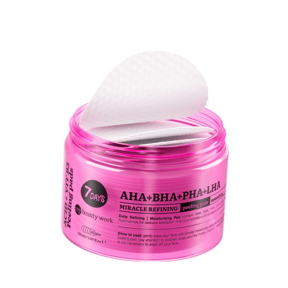 Peeling Miracle Refining per il viso AHA+BHA+PHA+LHA 50 Dischetti