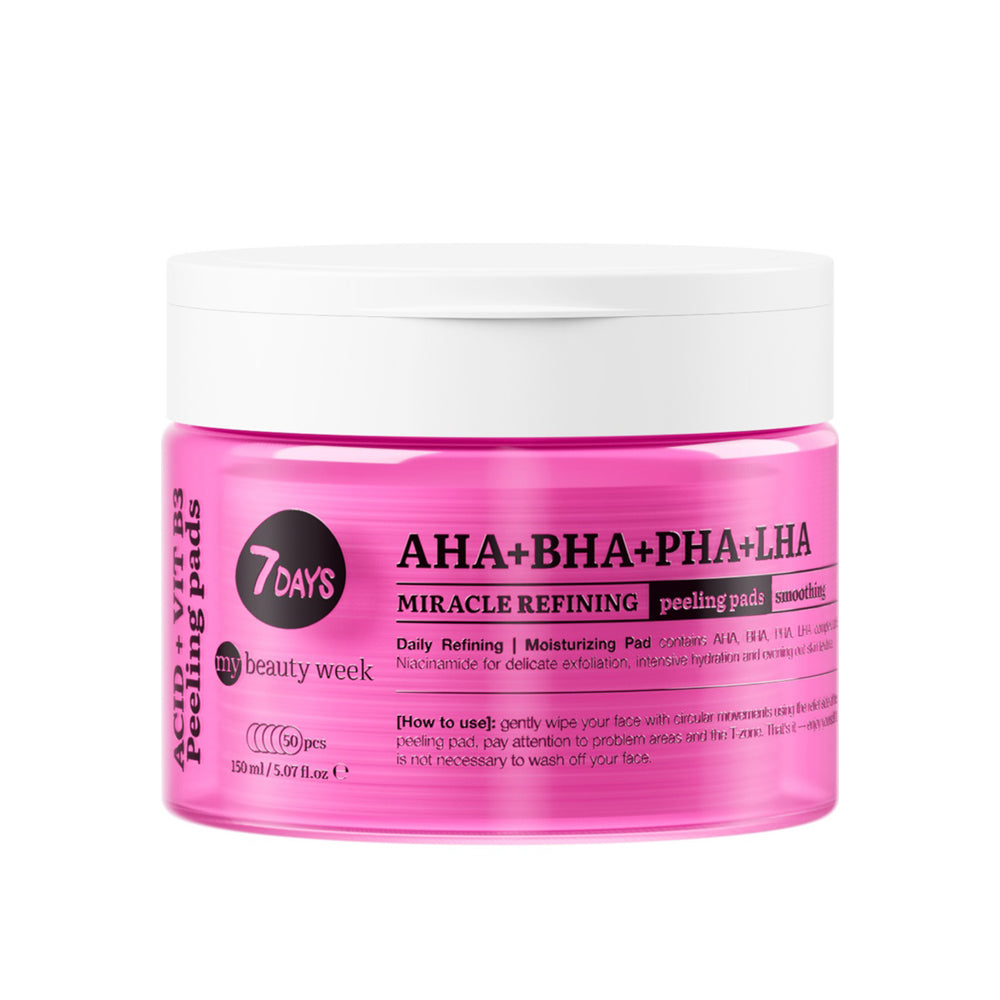 Peeling Miracle Refining per il viso AHA+BHA+PHA+LHA 50 Dischetti