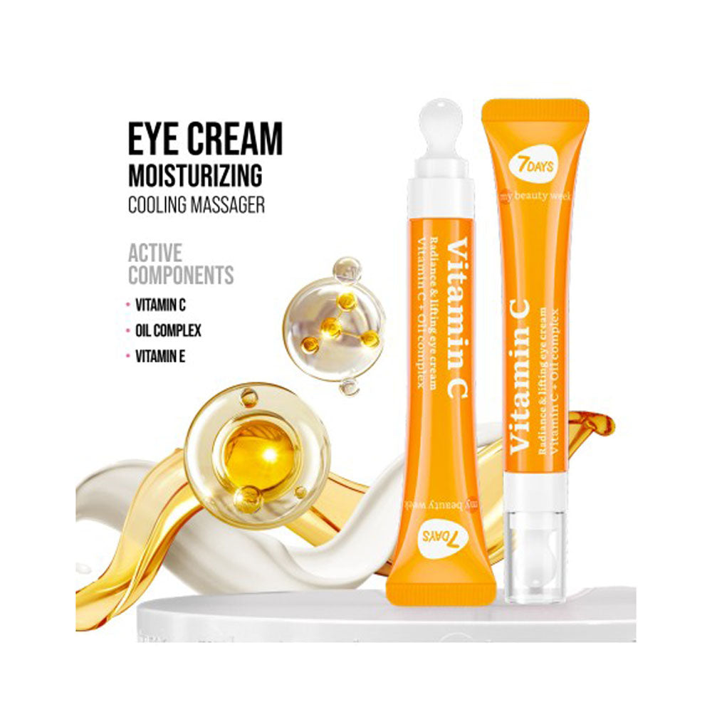 Crema Contorno Occhi Criomassaggiante, Luminosità e Lifting, Vitamina C 18ml