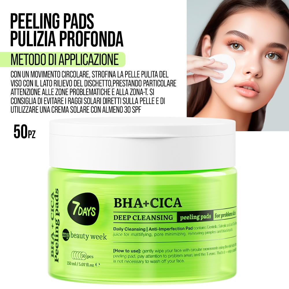 Deep Cleansing Peeling Pad BHA+CICA 50 pz
