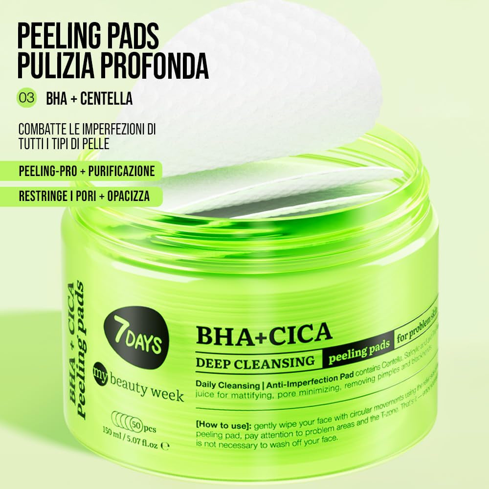 Deep Cleansing Peeling Pad BHA+CICA 50 pz