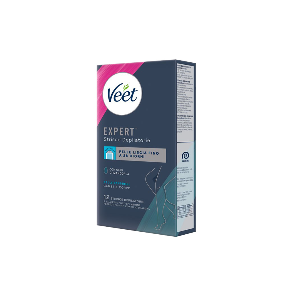 Expert Strisce Corpo Pelli Sensibili 12 Strisce