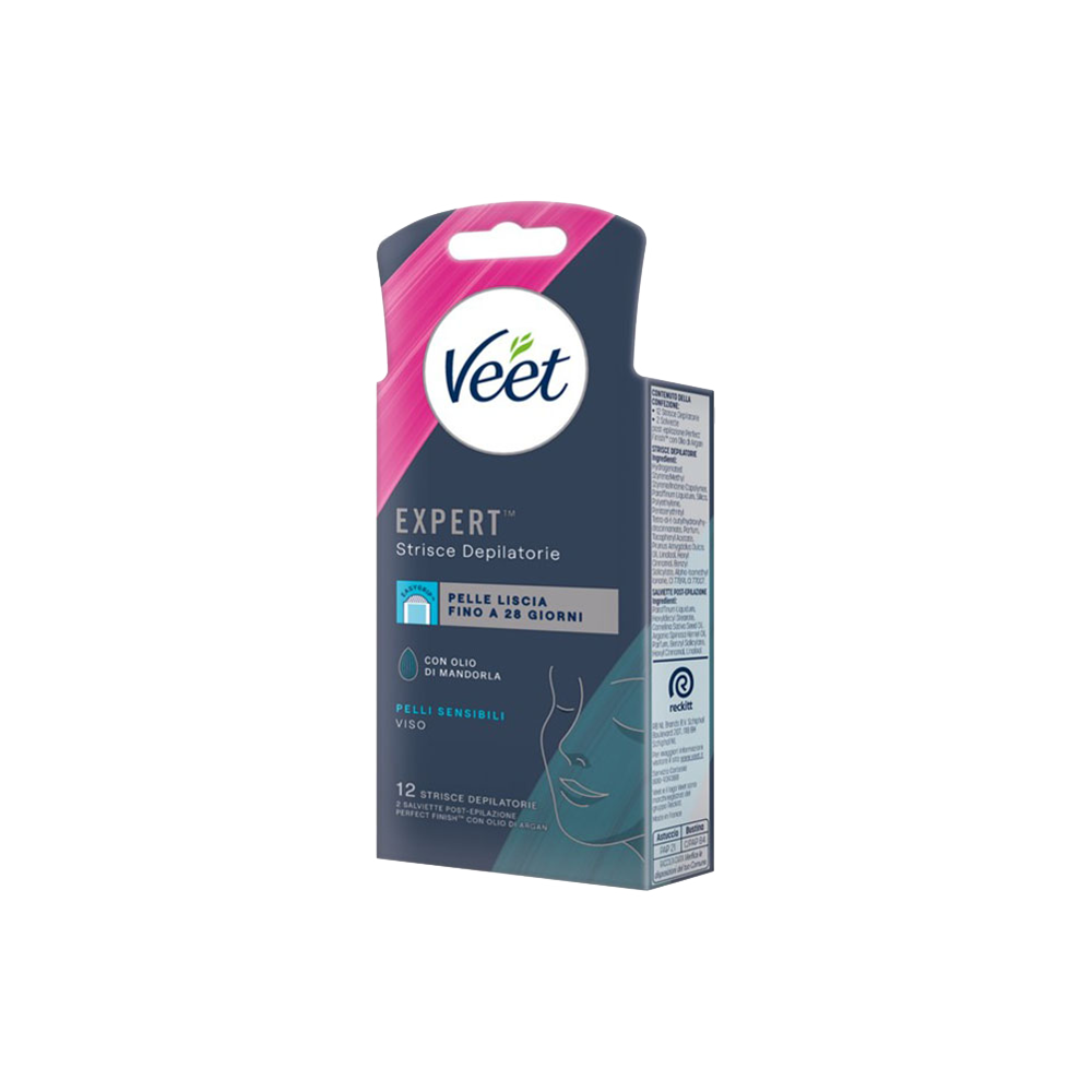 Expert Strisce Viso Pelle Sensibile 12 Strisce