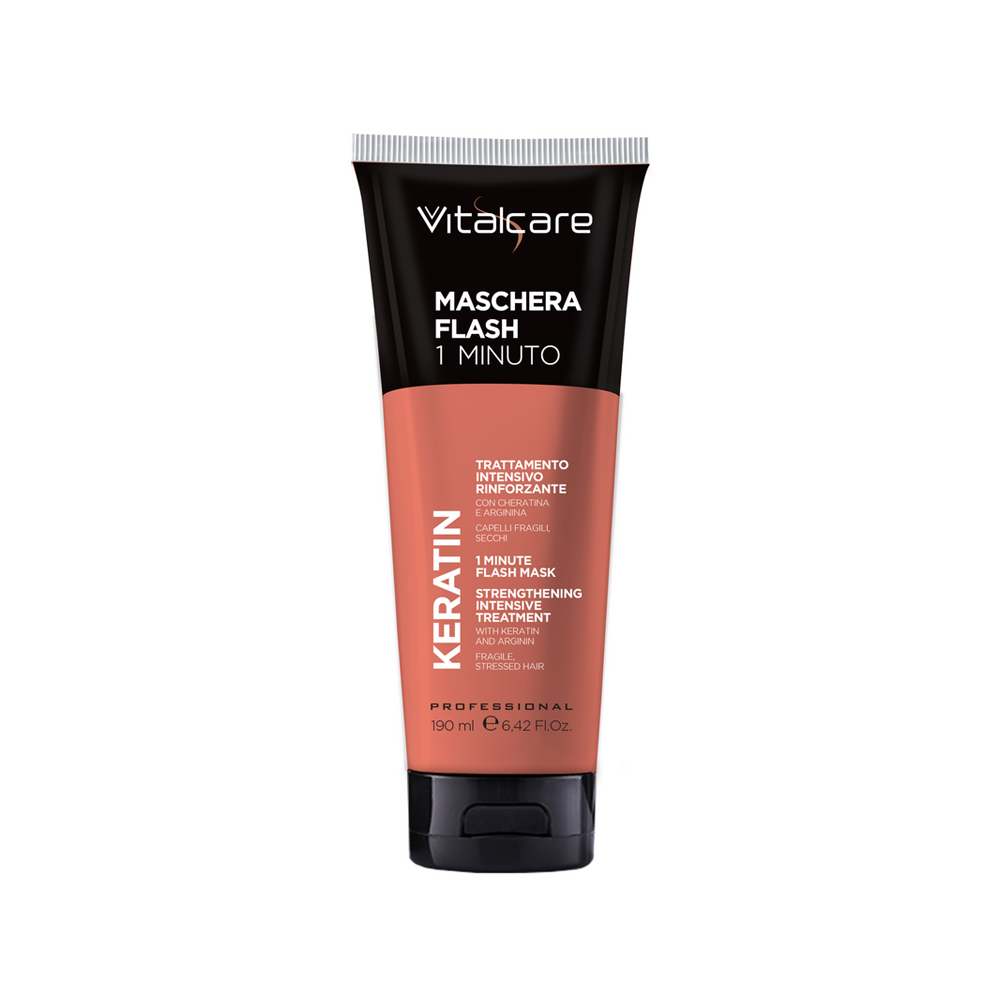 Keratin Maschera Flash 1 Minuto Trattamento Intensivo Rinforzante 190 ml