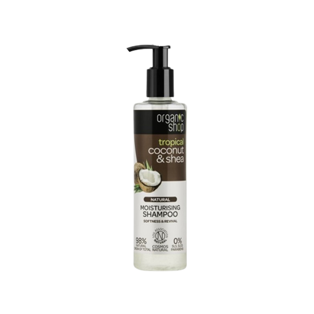 Shampoo Idratante Cocco Biologico e Burro Di Karitè 280 ml