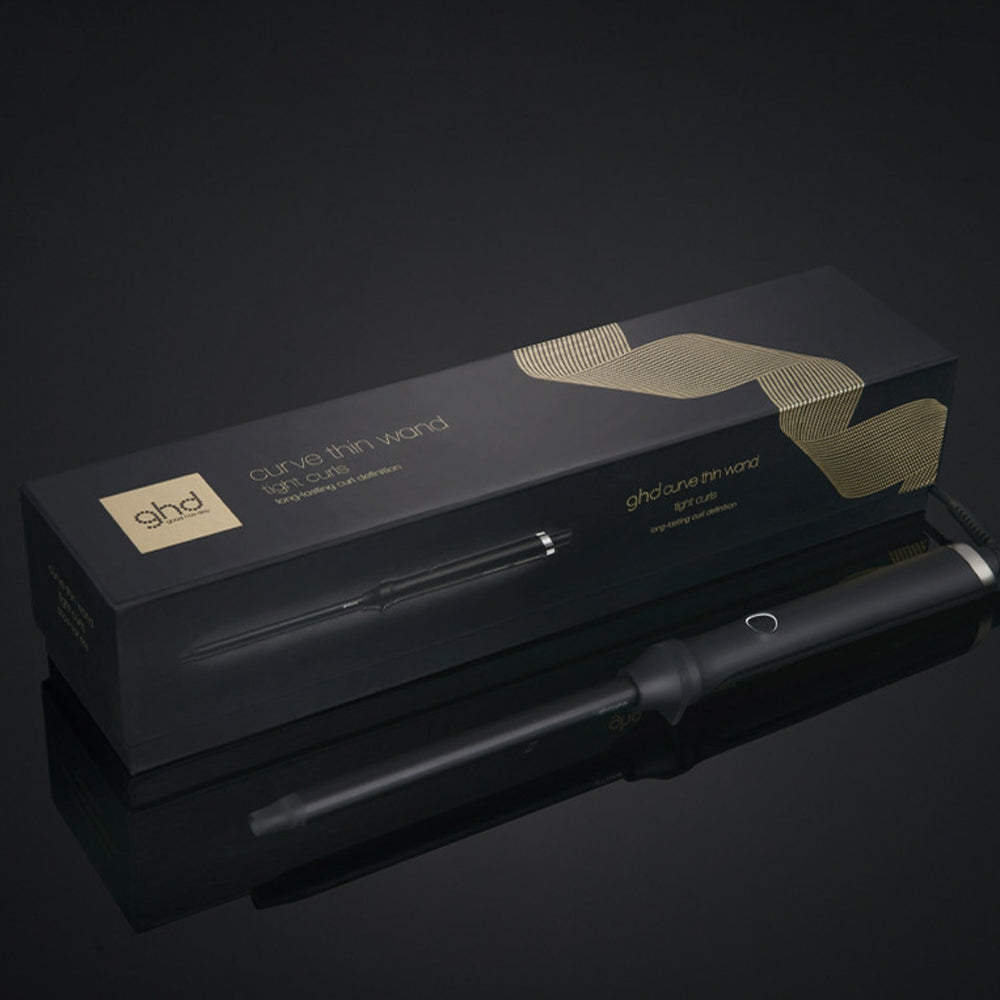 Curve Thin Wand Arricciacapelli 14mm Ceramica con Guanto