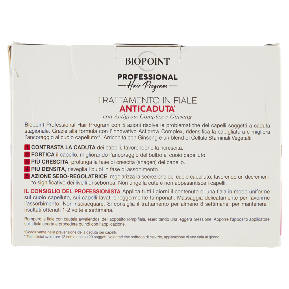 Professional Hair Program Trattamento in Fiale Anticaduta 10 Pezzi