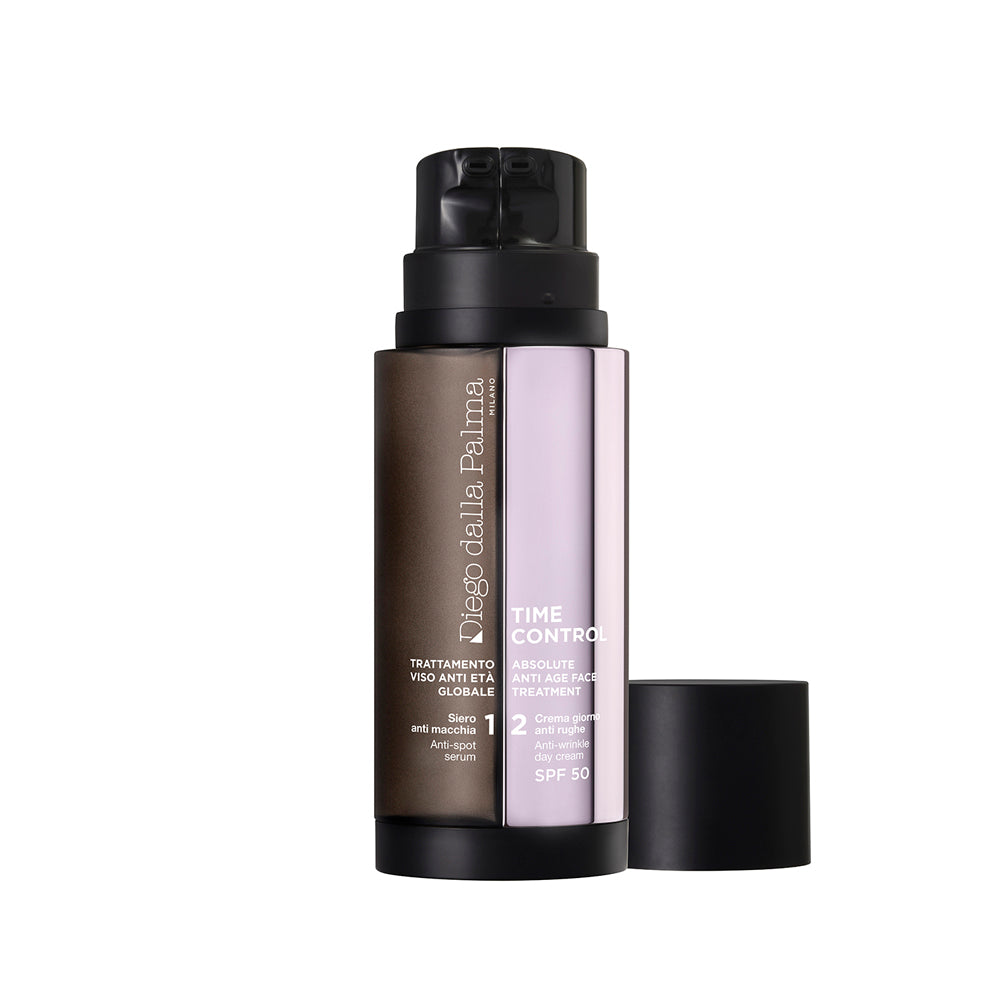 Trattamento Viso Anti Eta' Globale: Siero Anti Macchia + Crema Giorno Anti-Rughe Spf 50